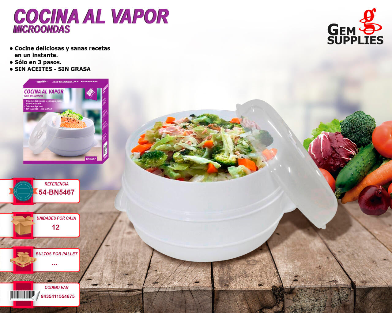 Cazuela de Vapor